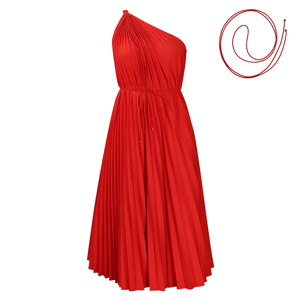 Damen Wickelkleid Asymmetrisch Faltenlegung Elegantes Design