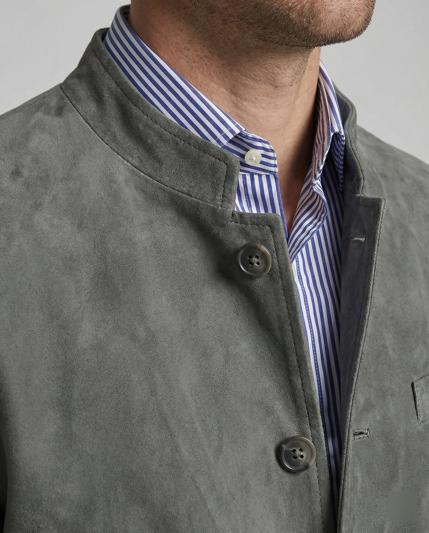 Herren Lederjacke Wildleder Modern