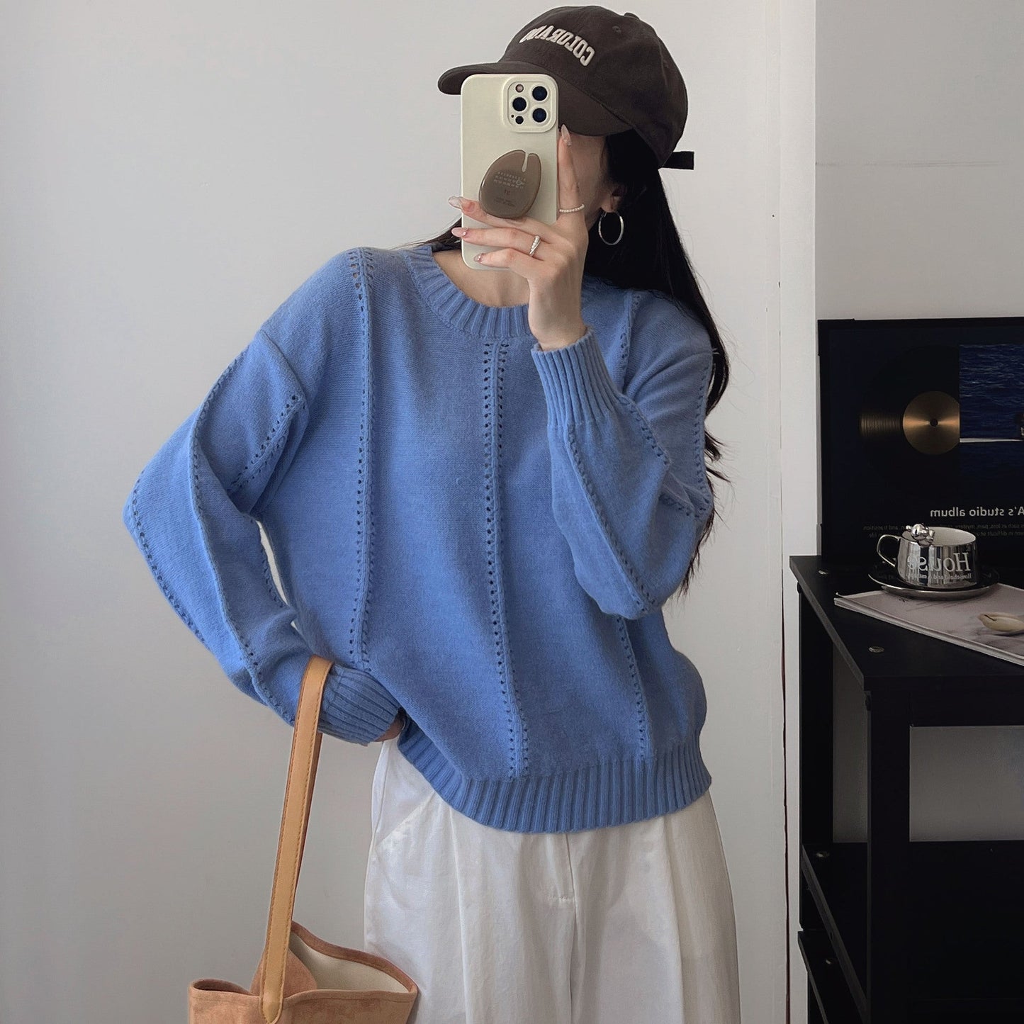 Damen Grobstrickpullover Lässiger Schnitt Norvielle