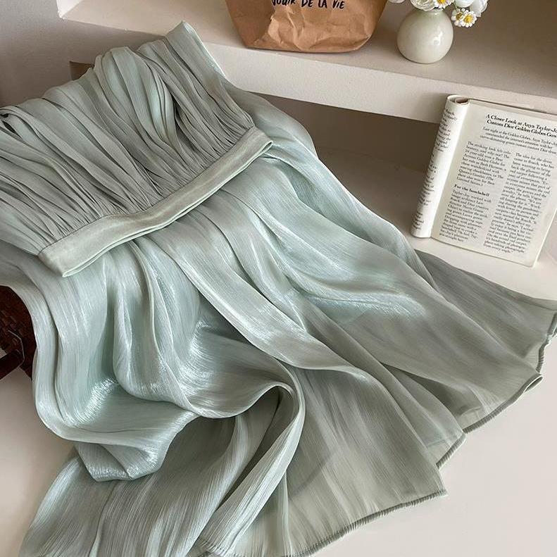 Damen Maxikleid Plissiert Norvielle