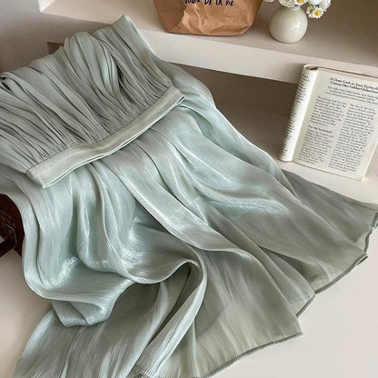 Damen Maxikleid Plissiert Norvielle