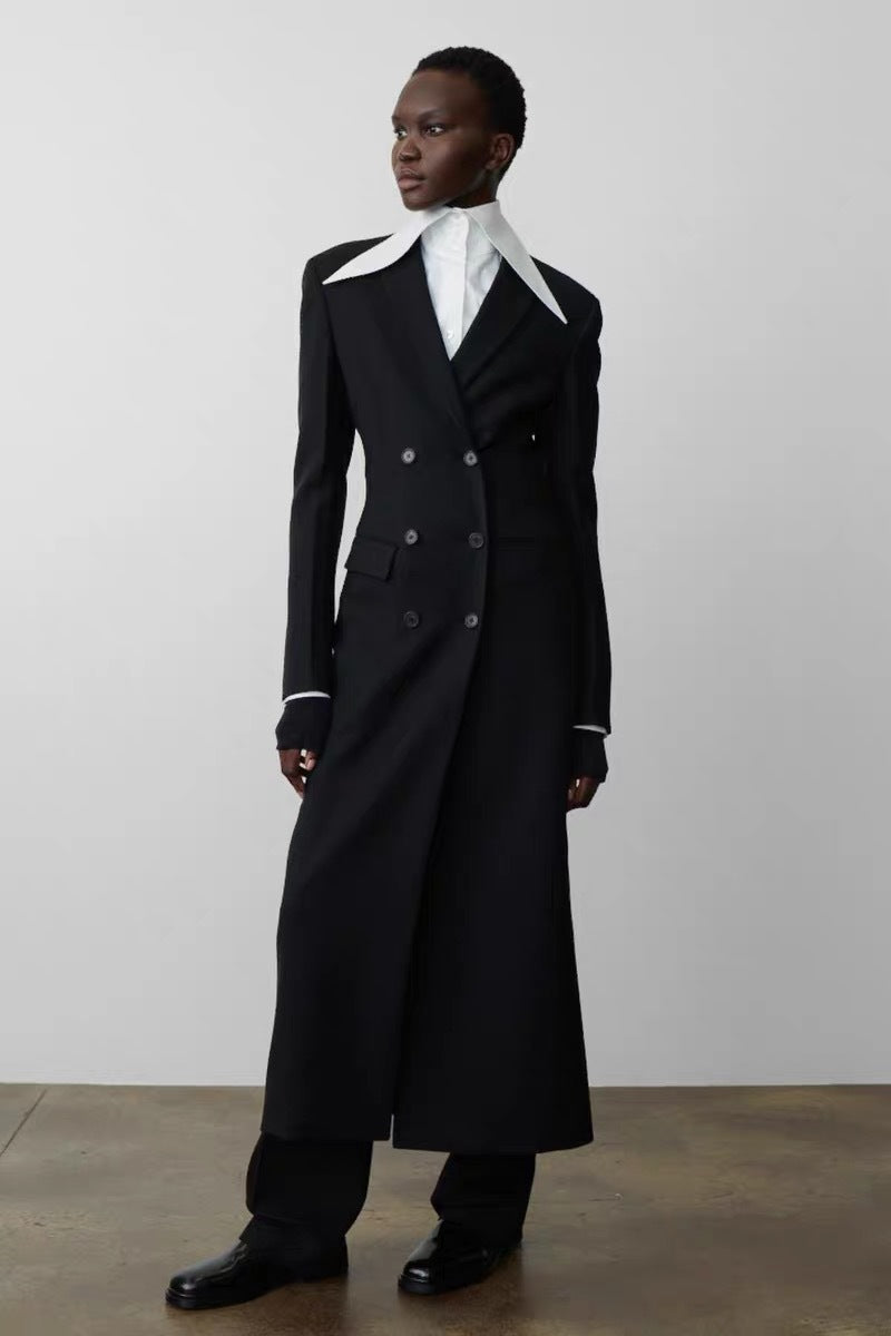 Damen Blazer Doppeltreihig Weites Modell Norvielle