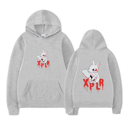 Damen Kapuzensweater Cartoon-Motiv Bequem Norvielle