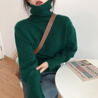 Damen Rollkragenpullover Weiches Strick Norvielle