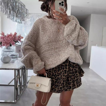 Damen Strickpullover Voluminöse Ärmel Norvielle - Norvielle