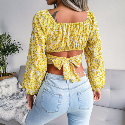 Damen Bluse Blumenmuster Norvielle