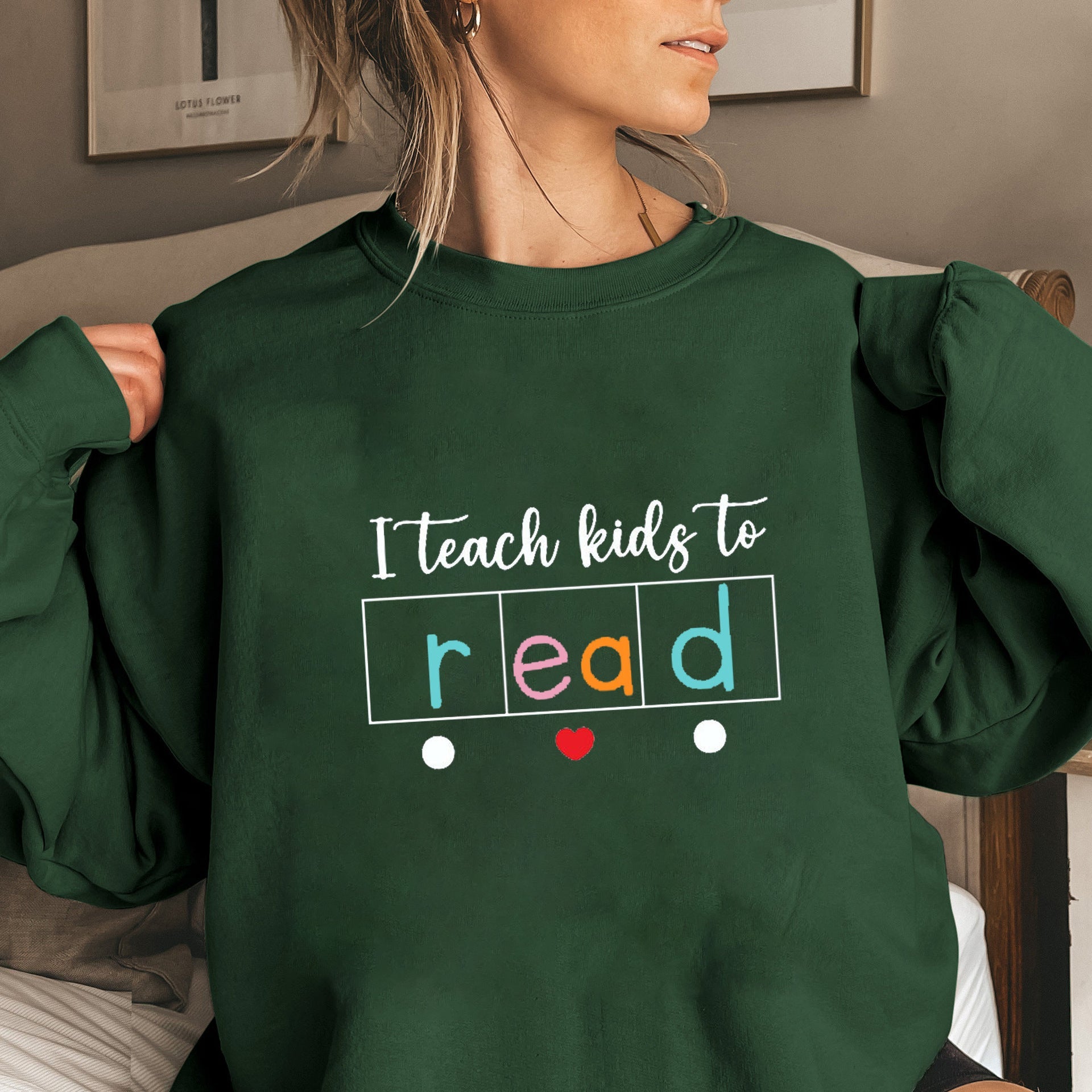 Damen Sweatshirt Kreatives Lehrmotiv Norvielle - Norvielle