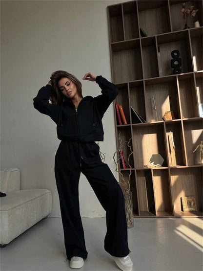 Damen Kapuzenoverall Elastischer Bund