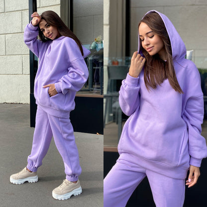 Damen Kapuzenpullover Jogginghose Set Norvielle