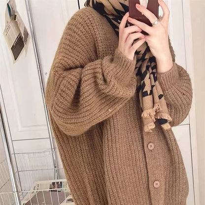 Damen Strickcardigan Oversized Kuschelig Norvielle