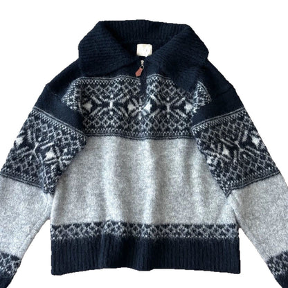 Damen Strickpullover Norweger Muster Norvielle
