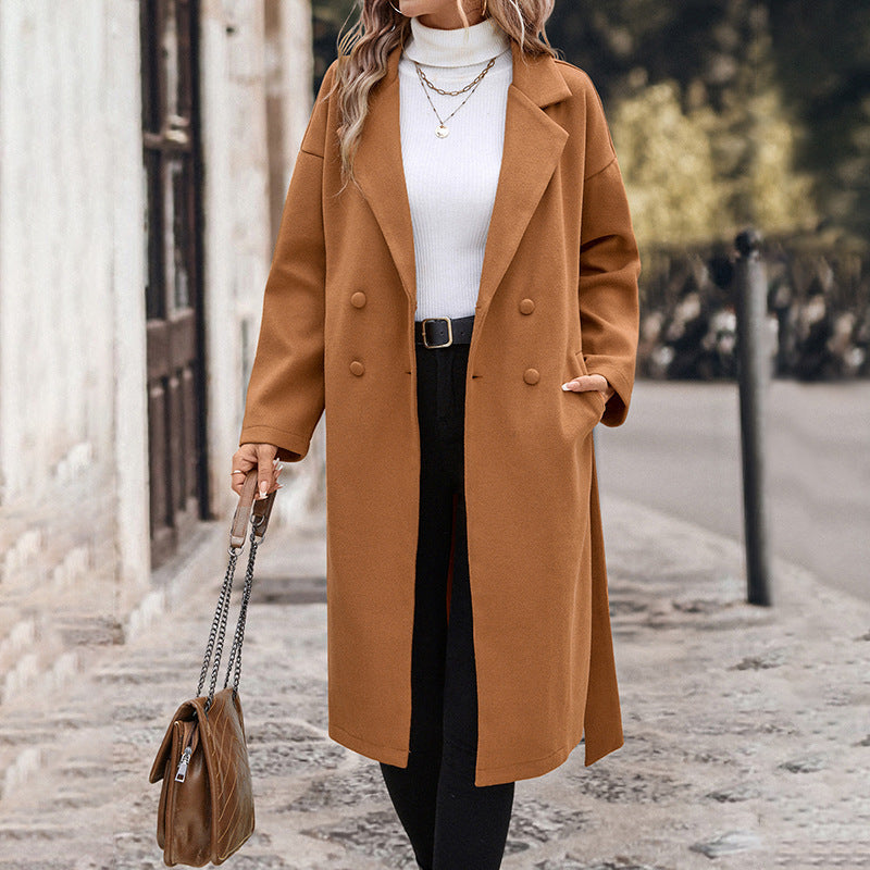 Damen Trenchcoat Taillierbarer Gürtel Moderner Schnitt Norvielle