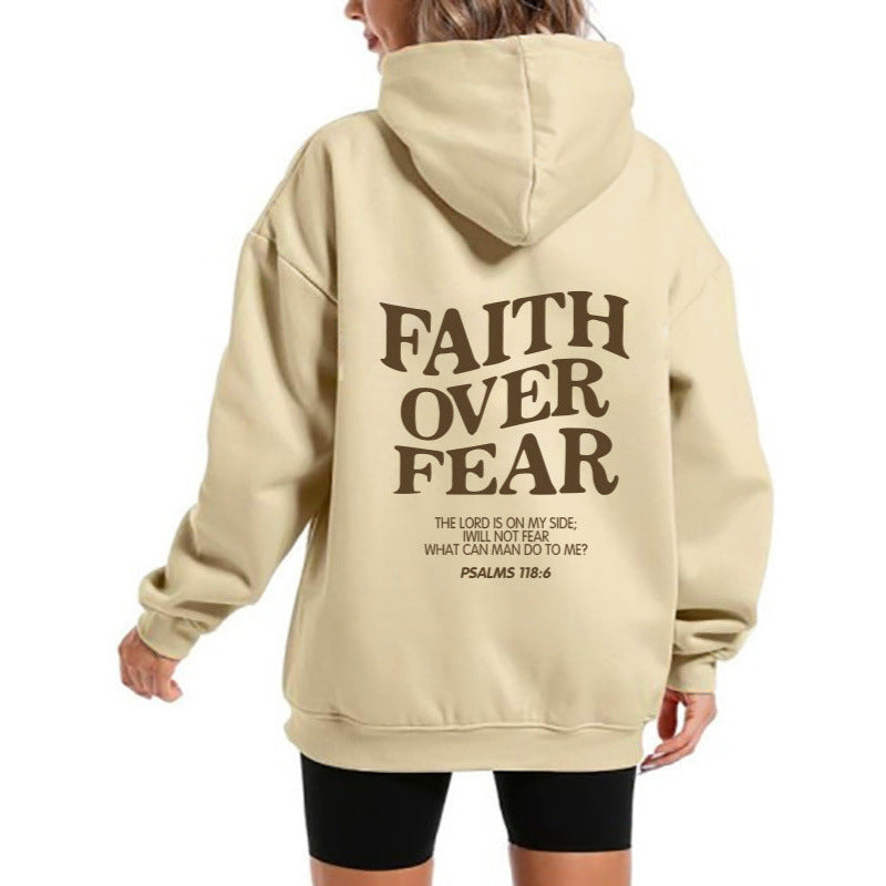 Damen Kapuzensweater Bequem Motivierender Schriftzug Norvielle