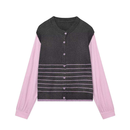 Damen Cardigan mit Kontrasten Norvielle