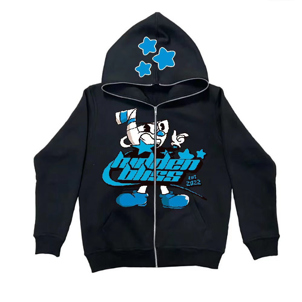 Damen Kapuzenjacke Grafikdesign