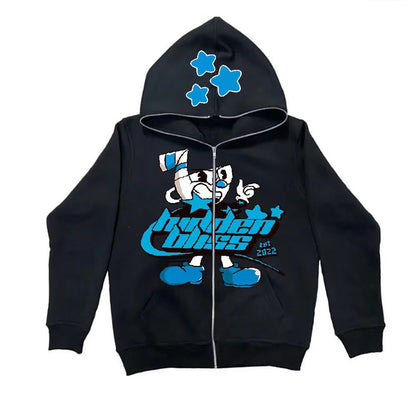 Damen Kapuzenjacke Grafikdesign