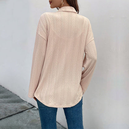 Damen Strukturierte Hemdjacke