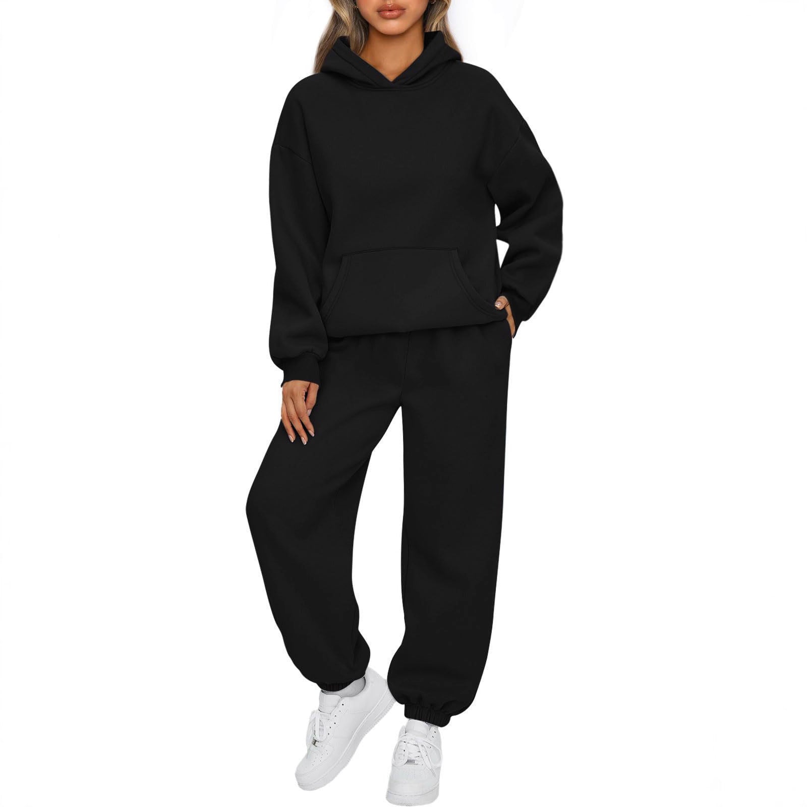 Damen Sportanzug Hoodie Jogginghosen Norvielle Bequem - Norvielle
