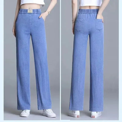 Damen Weite Jeanshose Elastisch