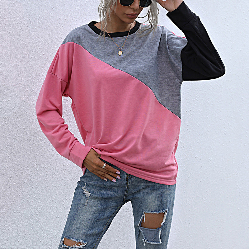 Damen Sweatshirt Kontrastfarben Norvielle