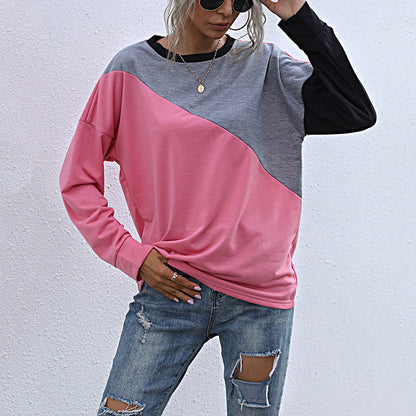 Damen Sweatshirt Kontrastfarben Norvielle