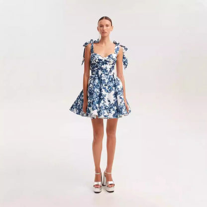 Damen Blumenkleid Sommer Norvielle