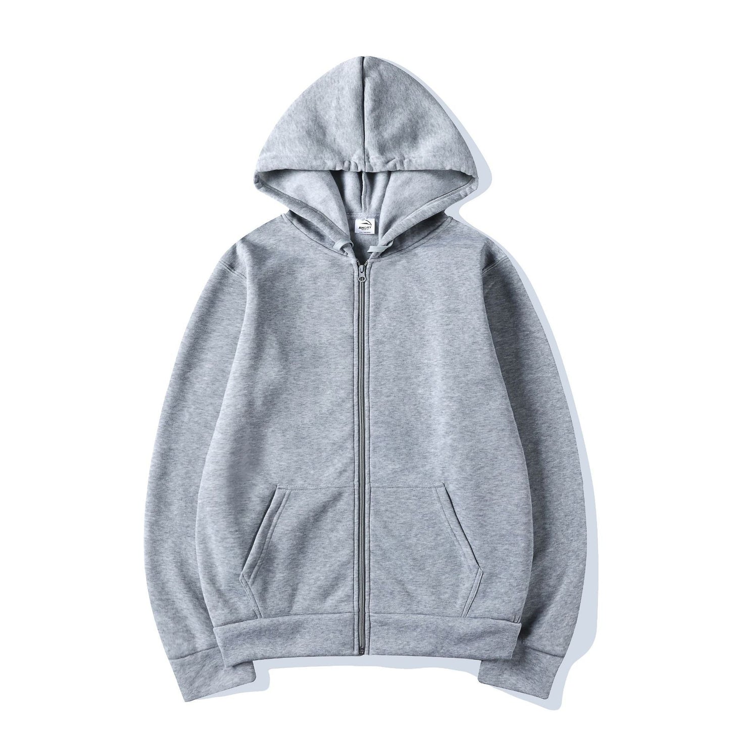 Damen Kapuzensweatshirt Durchgehender Reißverschluss Seitentaschen - Norvielle