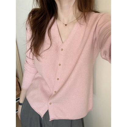 Damen Feinstrickjacke Knopfleiste Norvielle - Norvielle