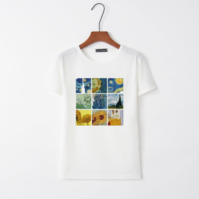 Damen T-Shirt Kunstprint Norvielle
