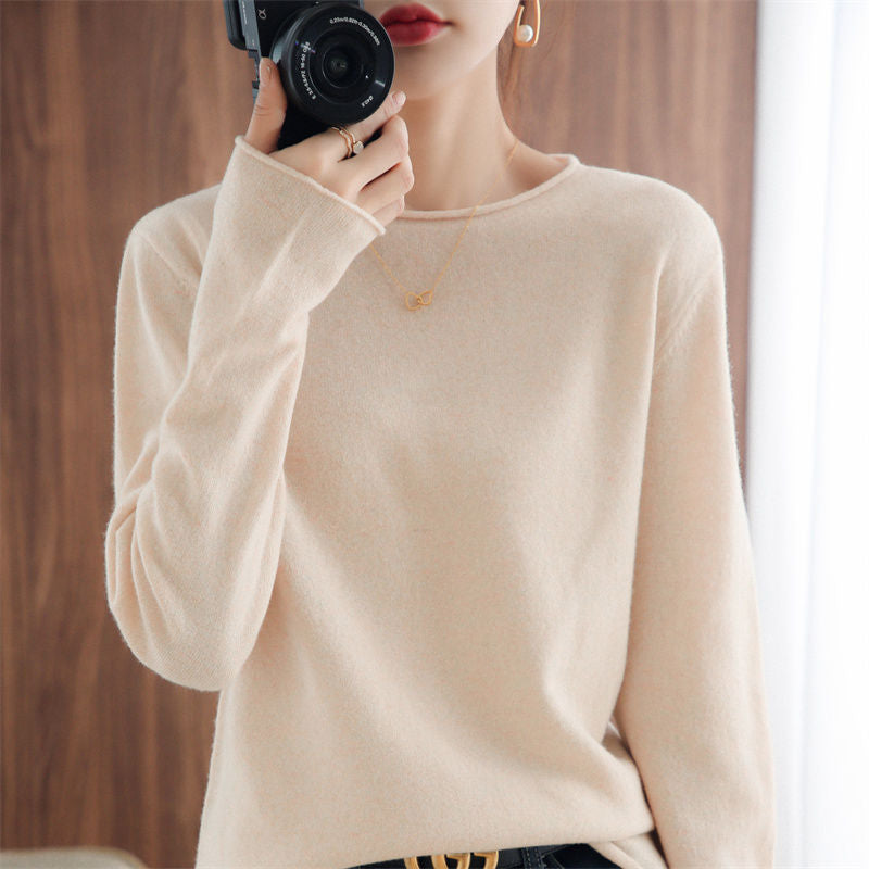 Damen Pullover Weicher V-Ausschnitt Norvielle