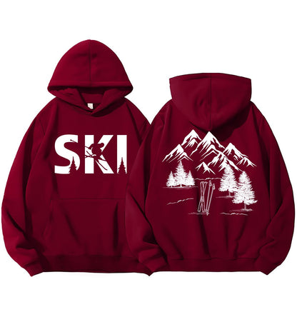 Damen Kapuzenpullover Ski-Design Gemütlich Norvielle