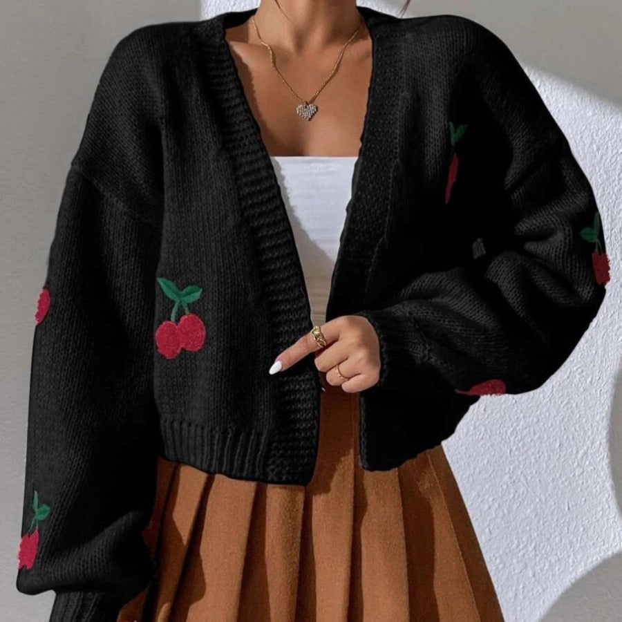 Damen Strickjacke Florales Design Extraklasse Norvielle