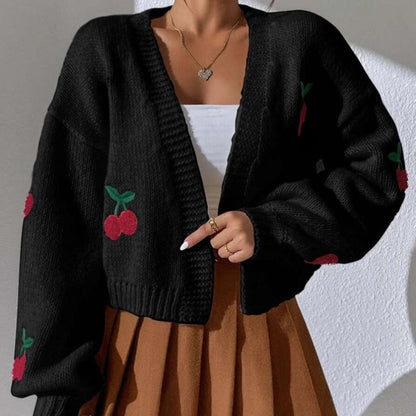 Damen Strickjacke Florales Design Extraklasse Norvielle