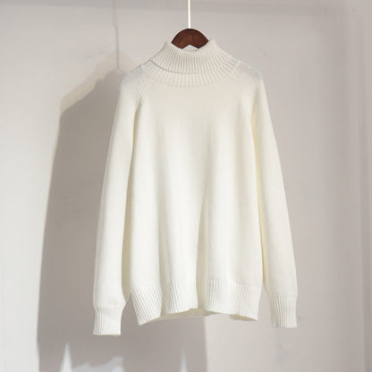 Damen Strickpullover Hochkragen Lässig Norvielle