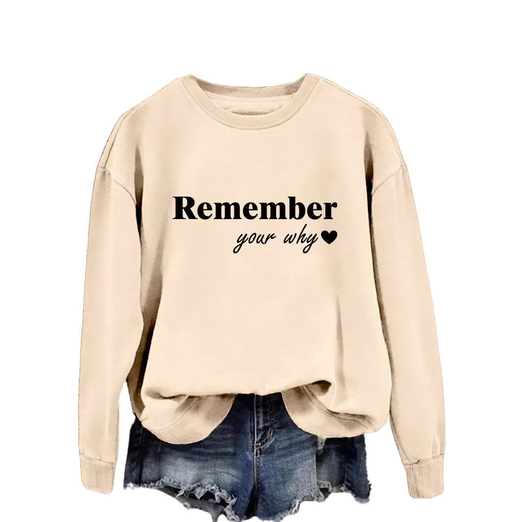 Damen Sweatshirt Lässiger Schnitt Mit Motivierendem Aufdruck Norvielle - Norvielle