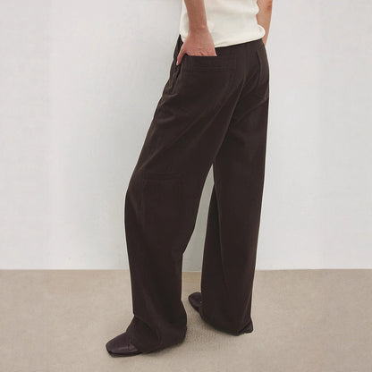 Damen High-Waist-Culotte Weit Norvielle