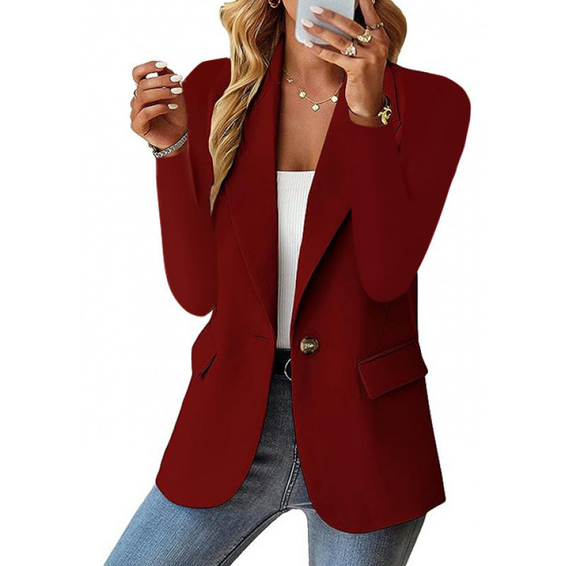 Damen Blazer Moderner Schnitt Mit Knöpfen Norvielle