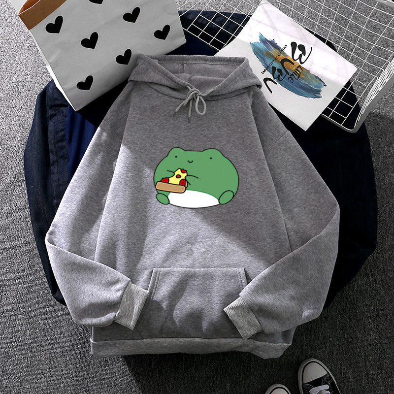Damen Hoodie Froschdesign Weich Norvielle