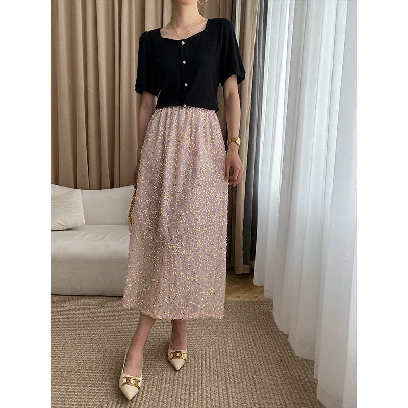 Damen Oberteil Elegantes Design Feine Knöpfe Norvielle
