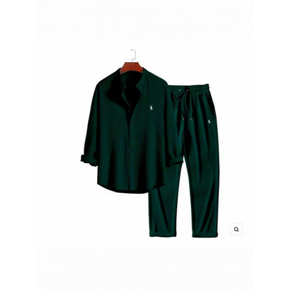 Damen Schlafanzug Set mit Hemd und Hosen