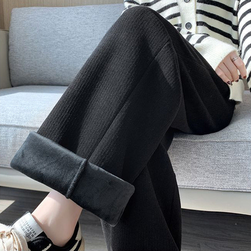 Damen Hochtaillierte Komfort-Hose Elastisch Weich
