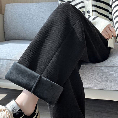 Damen Hochtaillierte Komfort-Hose Elastisch Weich
