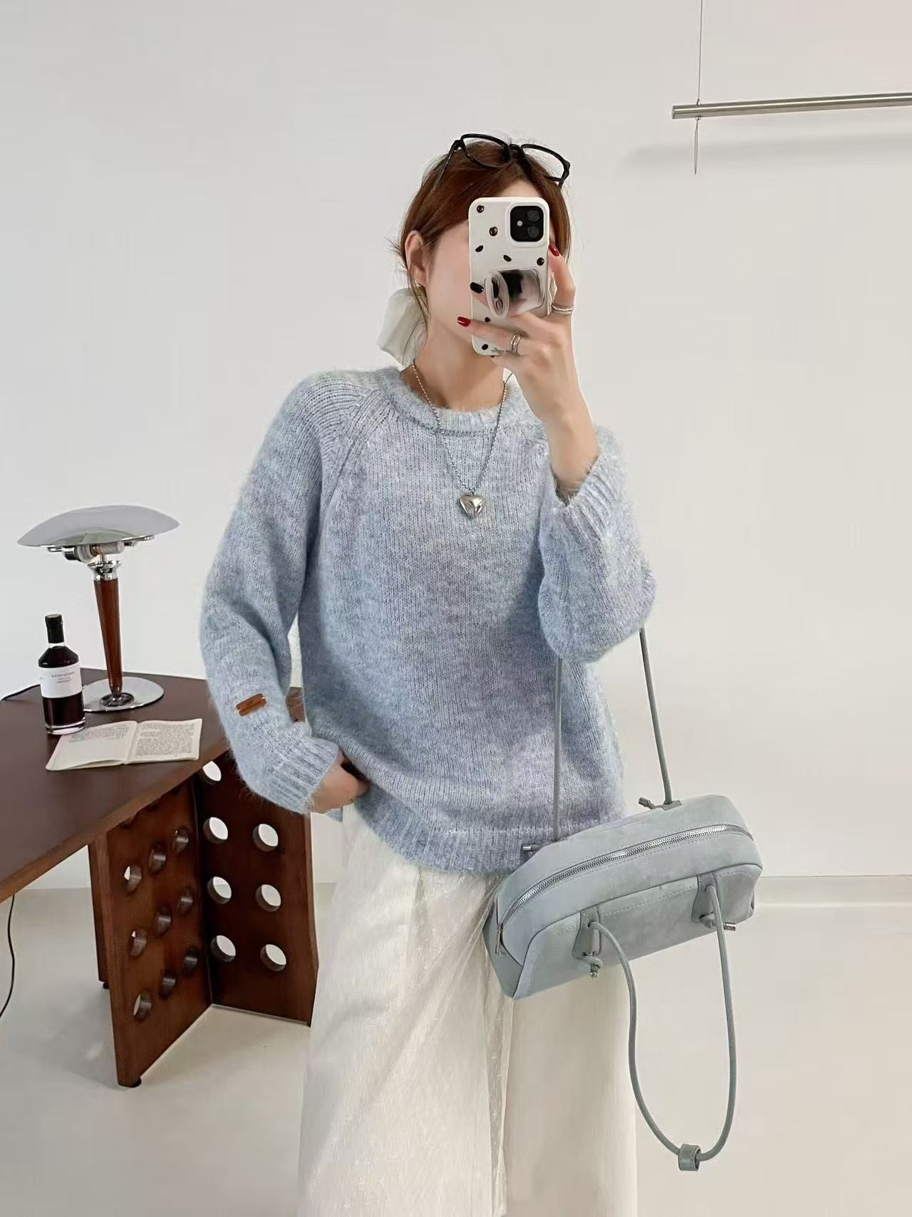 Damen Strickpullover Weich Lässiger Schnitt Norvielle