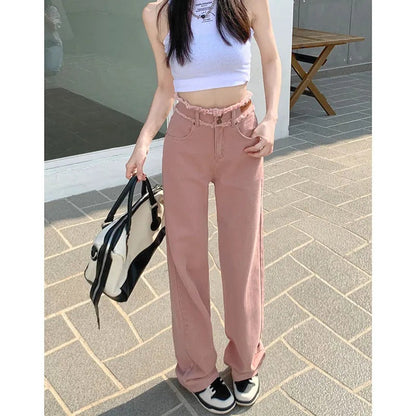 Damen High-Waist-Hose Weit geschnitten Norvielle