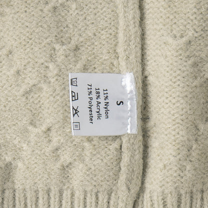 Damen Gemusterter Pullover Hochkragen Reißverschluss Norvielle
