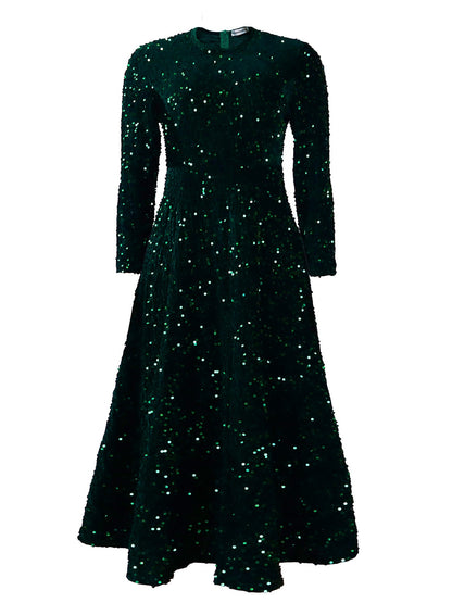 Damen Abendkleid Lang Glitzernd