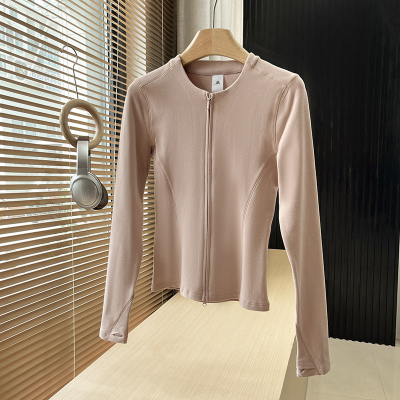 Damen Sportjacke Atmungsaktives Material Leicht