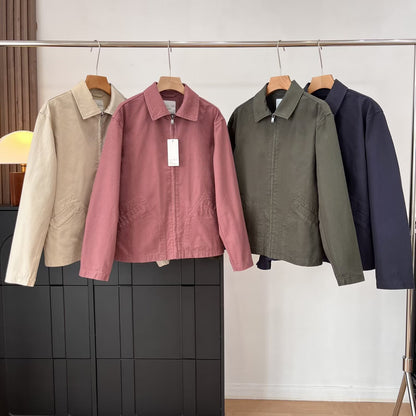Damen Übergangsjacke Lässig Mit Taschen Beige - Norvielle