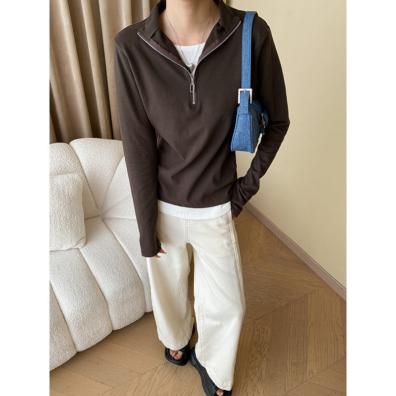 Damen Halblangarm Pullover Norvielle Moderner Schnitt