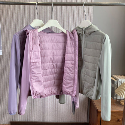 Damen Hybrid-Jacke Leicht Kapuze Isolierung Norvielle